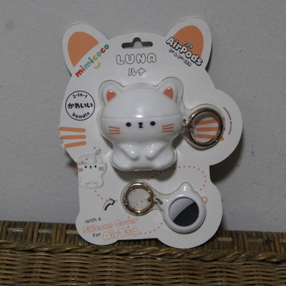 mimicoco AirPods Pro. Luna. 2 in 1 bundle. Silicone cover for Air Tag. - Picture 5 of 5